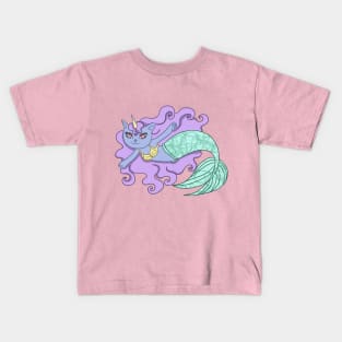 Unicorn cat mermaid Kids T-Shirt